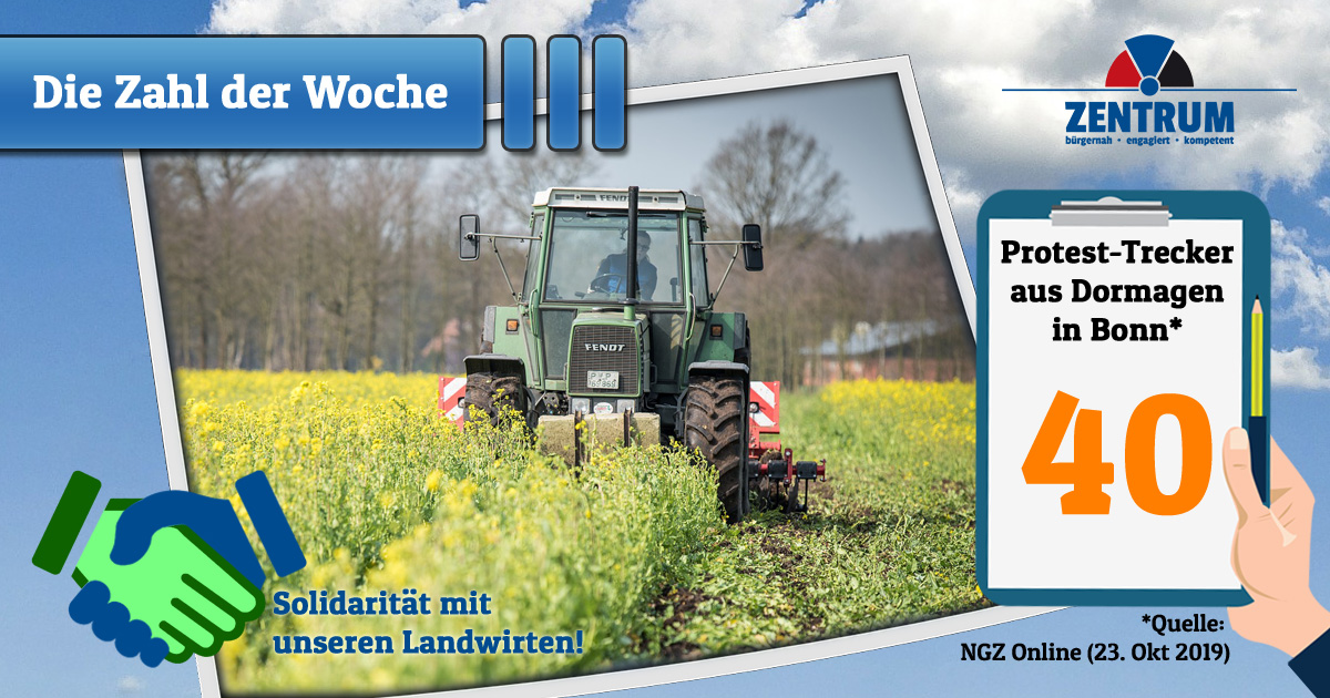 Zahl der Woche (KW 43): Dormagener Landwirte brauchen unsere ...