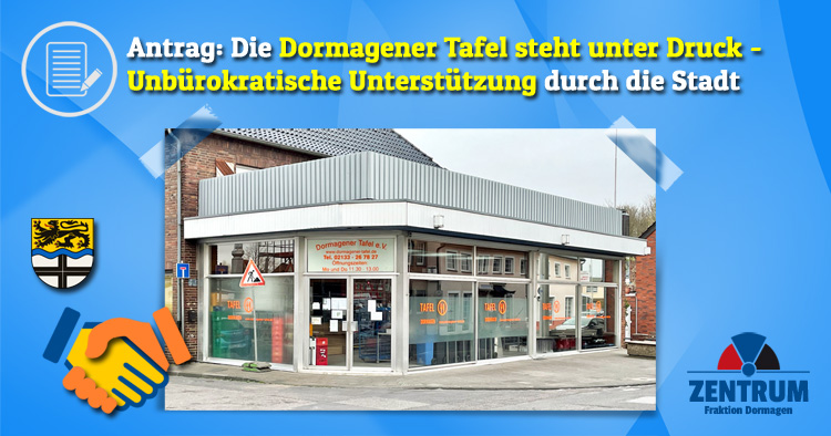 Zentrum Antrag Dormagener Tafel unbürokratisch unterstützen Tankgutscheine Organisation Stadt Dormagen