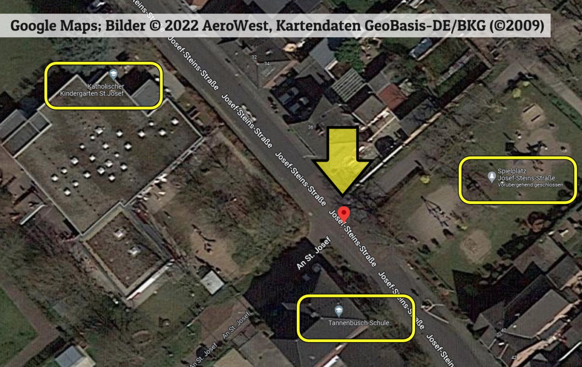 Zentrum beantragt Zebrastreifen in Delhoven für "Kinder-Dreieck"
