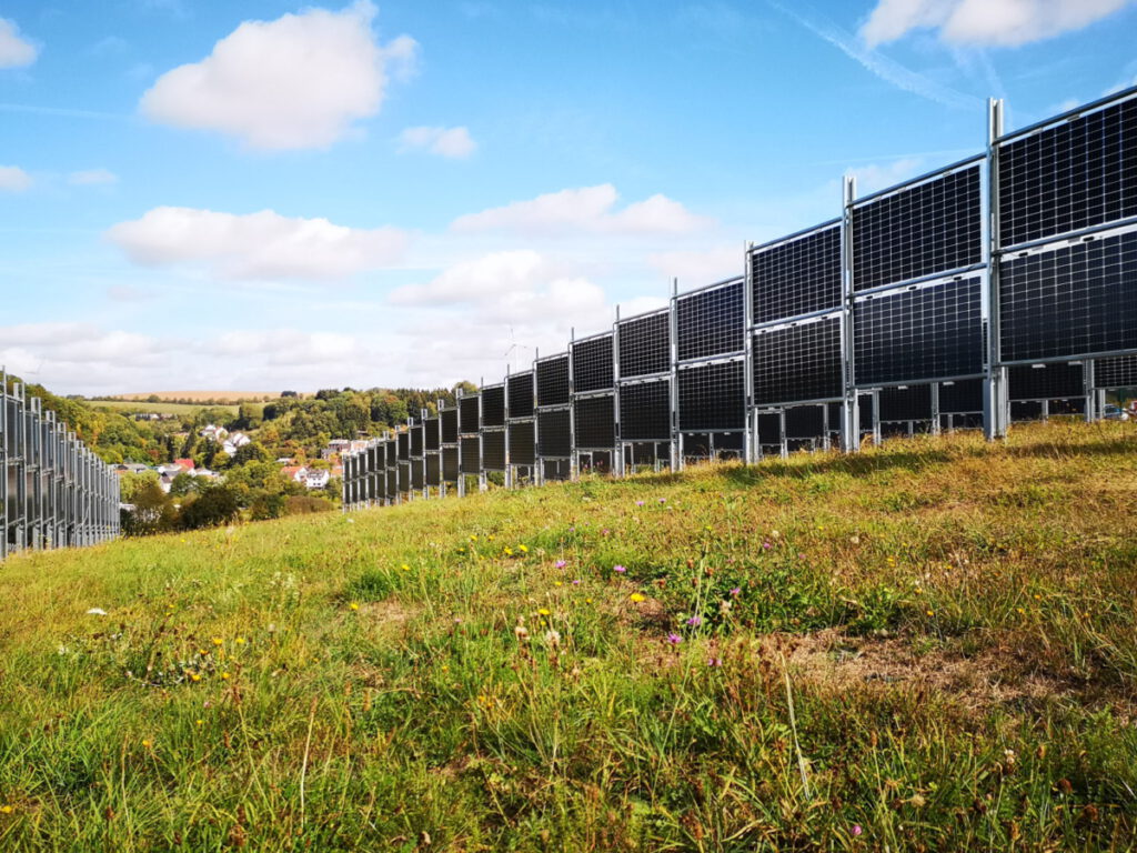 Solarpark Eppelborn-Dirmingen (Saarland, Südwest Deutschland)